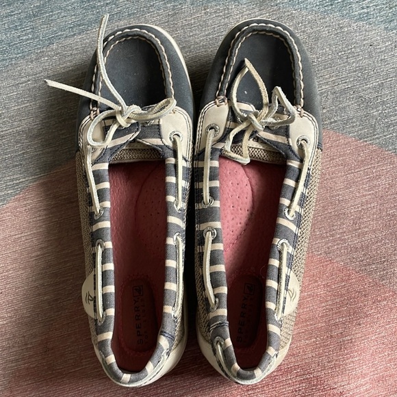 Sperry Nautical Gray Moccasin-Style Boat Shoes with Rawhide Laces - Picture 6 of 13